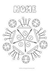 Desenho grátis Mandala Costura
