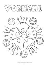 Kostenlose Zeichnung Mandala Nähen