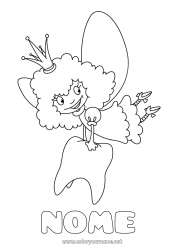 Disegno gratuito Dente da latte Topo dei denti Fata dei denti