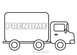 Desen liber de colorat Camion Vehicule Desene de colorat ușoare Camioane și vehicule utilitare