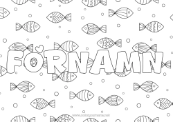 Gratis färgläggning Djur Fisk Aprilskämt Marina djur eller vattenlevande djur Dekorativ bakgrund