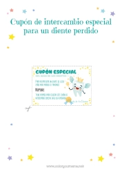 Colorear gratis Diente de leche Ratoncito pérez Correo del Hada de los Dientes Dios