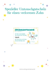 Kostenlose Malvorlage Milchzahn Zahnfee Brief der Zahnfee Gott