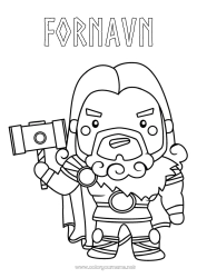 Gratis fargelegging Viking Historie Norrøn mytologi Gud