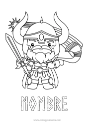Dibujo libre Vikingo Historia Mitología Nórdica Dios