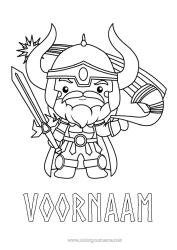 Gratis tekening Viking Geschiedenis Noordse Mythologie God