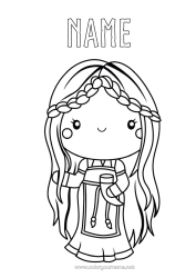 Colouring to customise Viking History Norse Mythology God