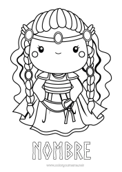 Dibujo libre Vikingo Historia Mujer Mitología Nórdica Dios