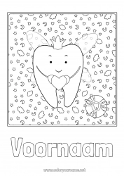 Gratis tekening Melktand Tandmuis Tandenfee