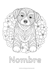 Dibujo libre Mandala Perro Animales Perros y gatos