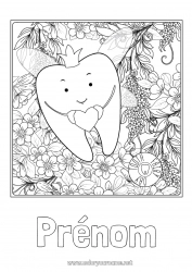 Coloriage gratuit Dent de lait Petite Souris Fée des dents