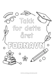 Gratis fargelegging Lærer/Lærerinne Barnevakt Trener Takk Konkurranser og priser Utdanningsyrker