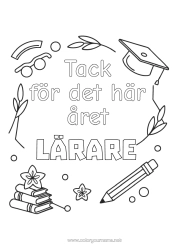 Gratis färgläggning Lärare Barnvakt Tränare, coach Tack Tävlingar och utmärkelser Utbildningsyrken
