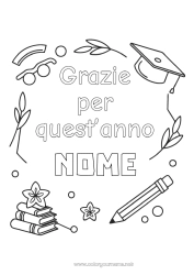 Colorazione gratuita Insegnante Tata Allenatore Grazie Competizioni e premi Mestieri dell'educazione