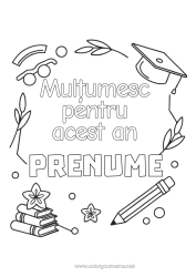 Pagină de colorat pentru copii Învățătoare/Învățător Bunica Antrenor, antrenor personal Mulțumesc Competiții și premii Meserii în educație
