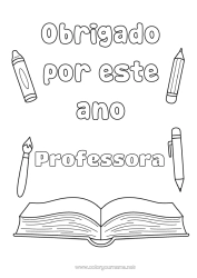 Desenho grátis Professora/Professor Babá Livro Leitura Treinador Obrigado Competições e Prêmios Profissões de educação