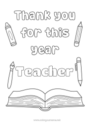 Free colouring Mistress/Master Nanny Book Reading Coach, trainer Thank you. Competitions and awards Education professions