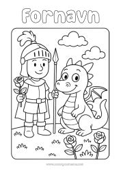 Gratis tegning Drage Spania Rosa Riddar Bok Drager, enhornede hester og fantastiske dyr Sant Jordi eller Sankt Georg Lesing