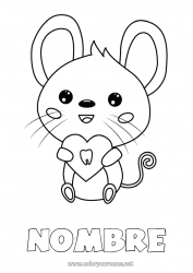 Colorear para personalizar Diente de leche Ratoncito Pérez Ratoncito pérez