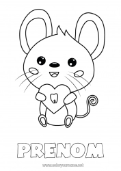 Coloriage gratuit Dent de lait Petite Souris Fée des dents