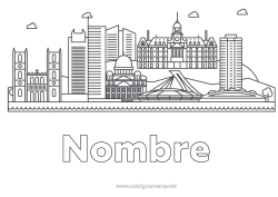 Dibujo libre Canadá Monument Ciudad del mundo