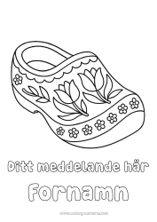 Gratis teckning Tulpan Symboler Sko Nederländerna