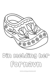 Gratis tegning Tulipan Symboler Sko Nederland