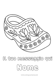 Disegno gratuito Tulipano Simboli Scarpe Paesi Bassi