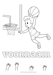 Gratis tekening Sport Basketbal Teamsporten