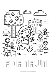 Gratis tegning Pixelkunst Videospil