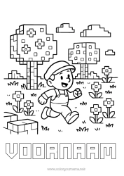 Gratis tekening Pixel Art Videogame