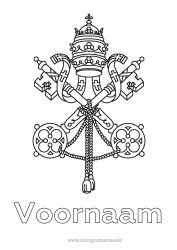 Gratis tekening Geografie Symbolen Land Vaticaan