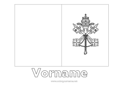 Kostenlose Zeichnung Geografie Flagge Land Vatikansstadt