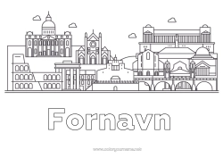 Gratis fargelegging Geografi Italia Roma Monument Verdensby Vatikansstaten
