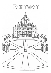 Gratis fargelegging Italia Monument Verdensby Vatikansstaten