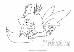 Coloriage gratuit Dent de lait Petite Souris Fée des dents