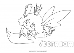 Gratis tekening Melktand Tandmuis Tandenfee