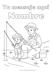 Dibujo libre Pesca Niño Botas Adulto
