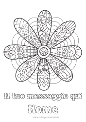 Colorazione gratuita Fiori Margherita Zentangle