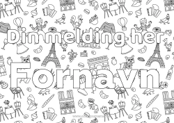 Gratis fargelegging Dekorert navn Frankrike Symboler Eiffeltårnet Paris Monument Dekorativ bakgrunn