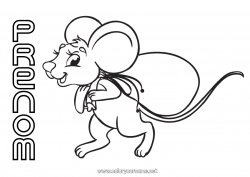 Coloriage gratuit Dent de lait Petite Souris Fée des dents