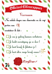 Gratis tekening Kerstman Brieven van ondeugende elfjes