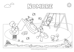 Dibujo libre Juegos y juguetes Columpio Juegos al aire libre Tobogán Parque infantil