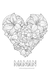 Coloriage enfant Coeur Grand coeur 