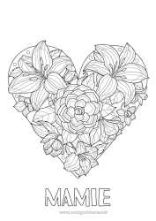 Coloriage enfant Coeur Grand coeur 
