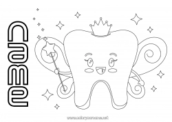 Free drawing Milk tooth Tooth fairy Tooth Fairy