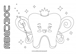 Kostenlose Malvorlage Milchzahn Kleine Maus Zahnfee