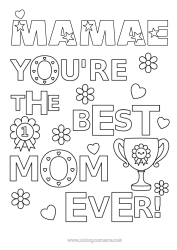 Página de desenho infantil Mamãe Melhor