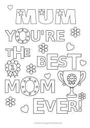 Free colouring Mum Best