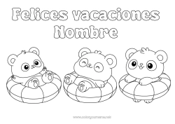 Colorear gratis Panda Otros animales del mundo Boya